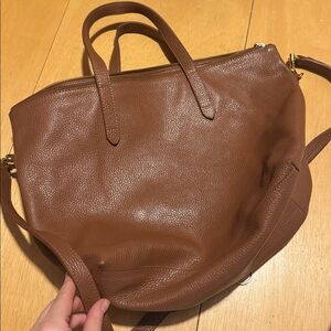 Cuyana Medium Camel Carryall Tote